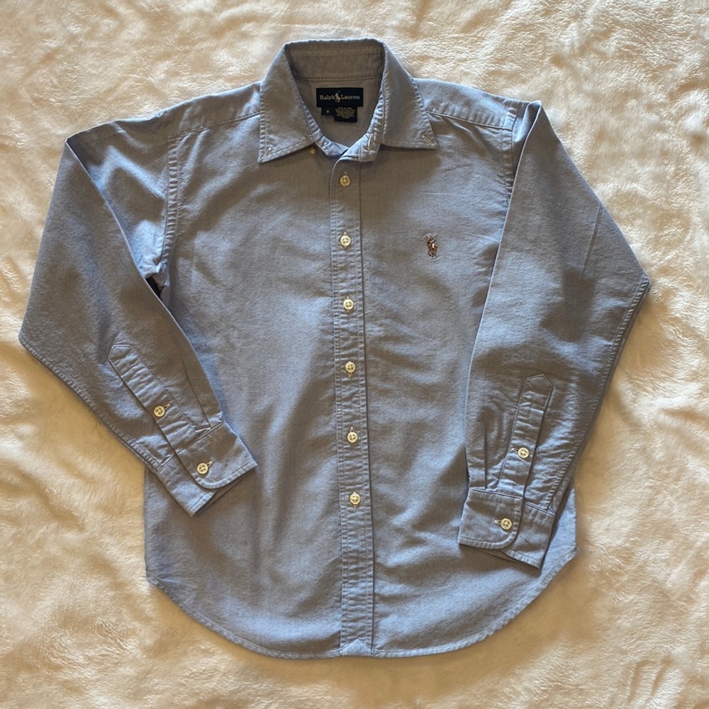 Blue cotton Oxford button down Ralph Lauren